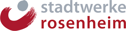 Firmenlogo der Stadtwerke Rosenheim, kommunaler Versorger und Kunde der Recruiting-Software recruware für die Fachkräftegewinnung