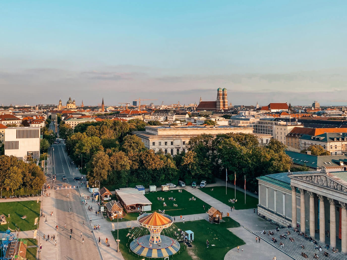 Blick über die Dächer von München